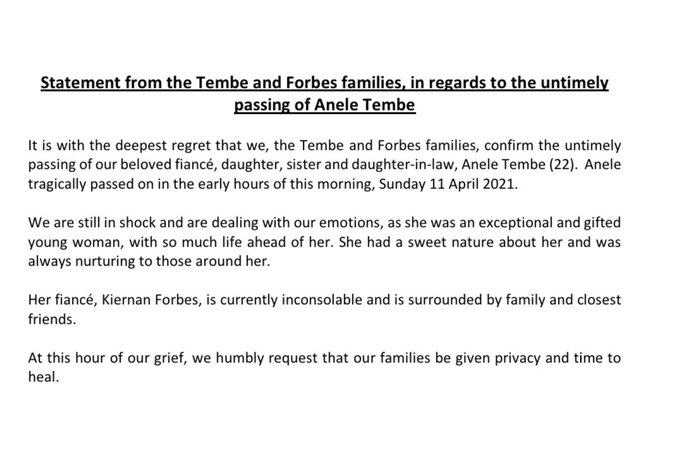 From The Tembe Forbes Families